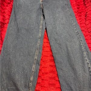 Universal Thread High-Rise Straight Leg Jeans in Dark Blue,,Size 16,, 38 x 29